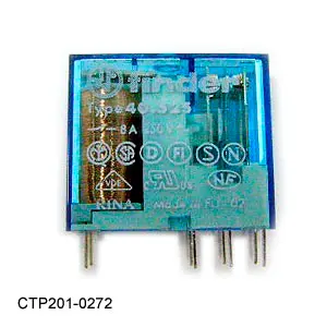 [CTP201-0272] Tuttnauer Miniature PCB relay, coil 24VDC, contact 250VAC, 8A, 2 pole Air Water Pumps