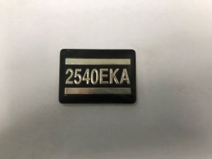 [02510228] Tuttnauer Door Label 2540EKA