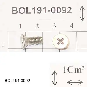 [BOL191-0092] Tuttnauer  Flat head Machine Screw Philips M5x12 din965