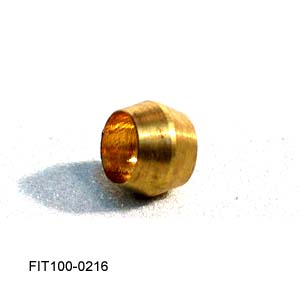 [03012102] Tuttnauer Compression Ferrule 1/4 Brass 